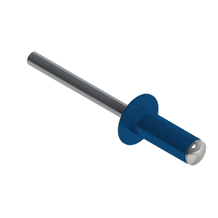 Заклёпка вытяжная Daxmer 3,2х8,0 RAL 5005 (1000 шт) сталь/сталь