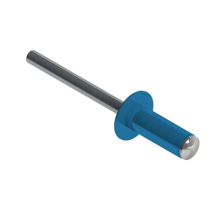 Заклёпка вытяжная Daxmer 3,2х8,0 RAL 5012 (1000шт) нерж/нерж