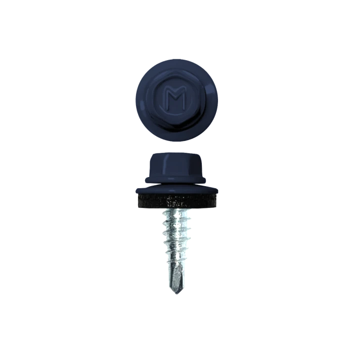 Саморез по металлу Daxmer 4,8х19 (250шт) сверло №2 RAL 5013