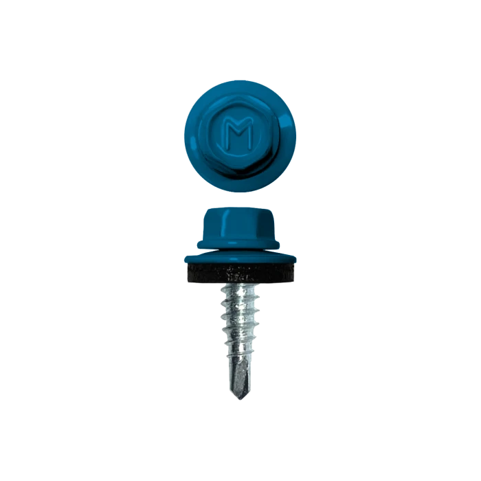 Саморез по металлу Daxmer 4,8х16 (4000шт) сверло №2 RAL 5015