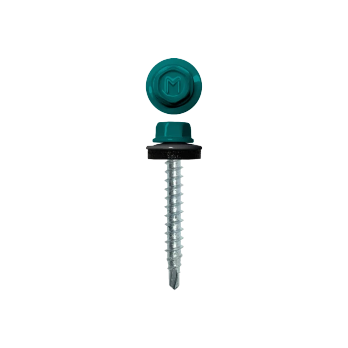 Саморез кровельный Daxmer 4,8х29 (250шт) сверло №1 RAL 5018