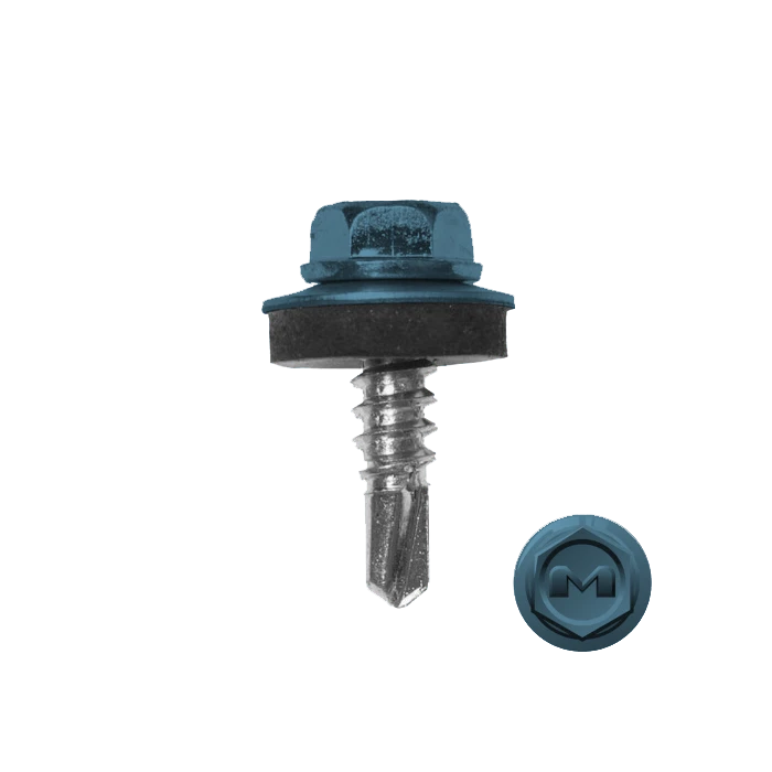 Саморез по металлу Daxmer 5,5х19 RAL 5024 (250) сверло №3