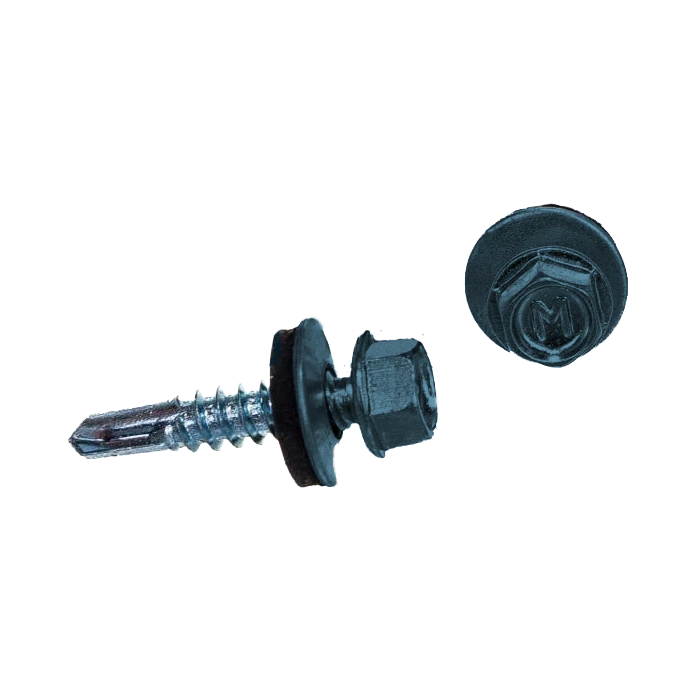 Саморез по металлу Daxmer 5,5х25 (250шт) сверло №3 RAL 5024