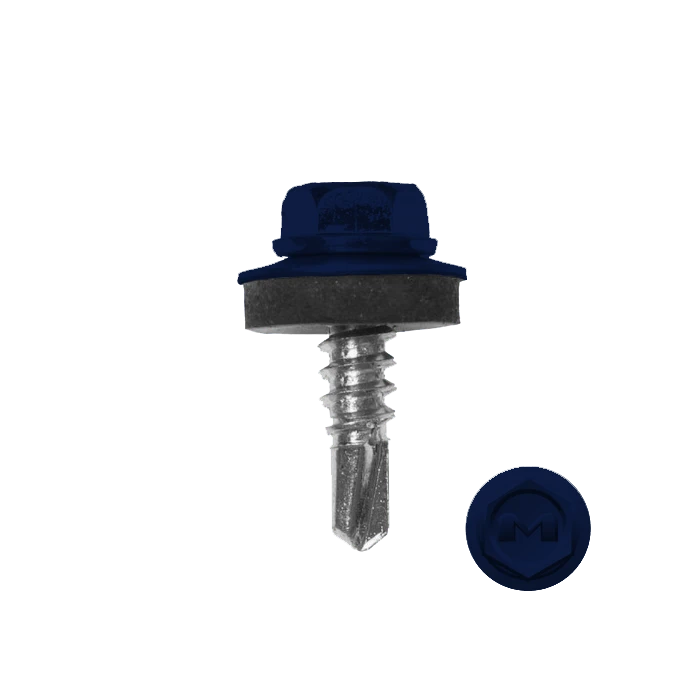 Саморез по металлу Daxmer 5,5х19 (250шт) сверло №3 RAL 5026