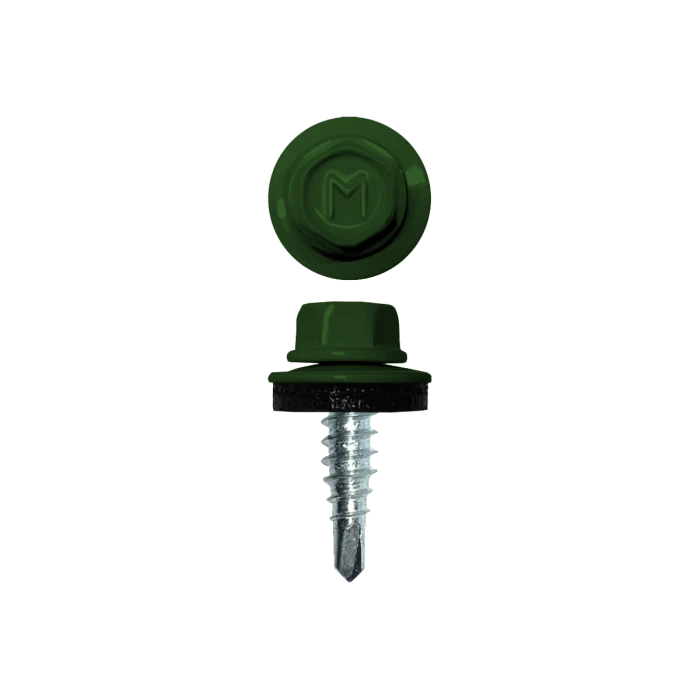 Саморез кровельный Daxmer 4,8х19 (400шт) сверло №1 RAL 6002