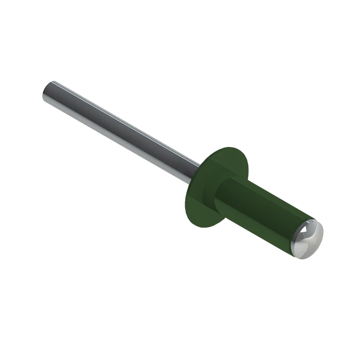 Заклёпка вытяжная Daxmer 4,0х10 RAL 6002 (10х1000шт) ал/ст