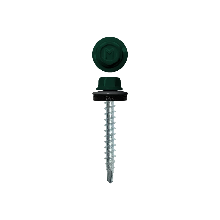 Саморез кровельный Daxmer 4,8х29 RAL 6005 (250) сверло №1