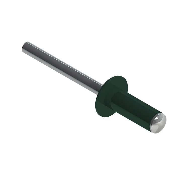 Заклёпка вытяжная Daxmer 4,0х10 RAL 6005 (750шт) сталь/сталь