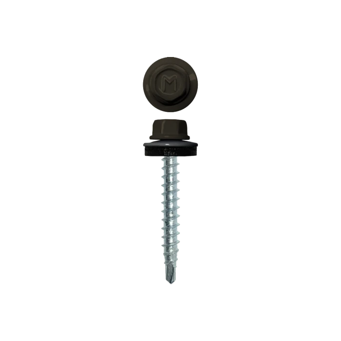 Саморез кровельный Daxmer 4,8х29 (250шт) сверло №1 RAL 6014