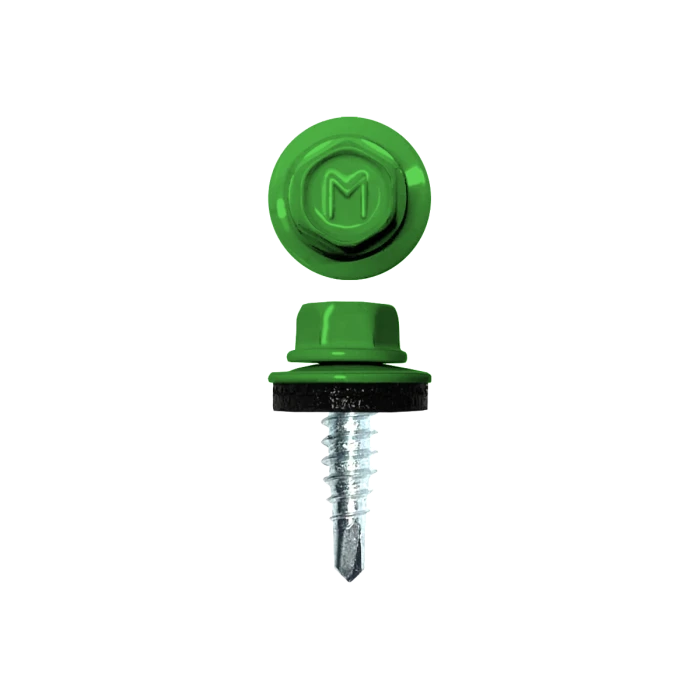 Саморез по металлу Daxmer 4,8х19 (250шт) сверло №2 RAL 6018