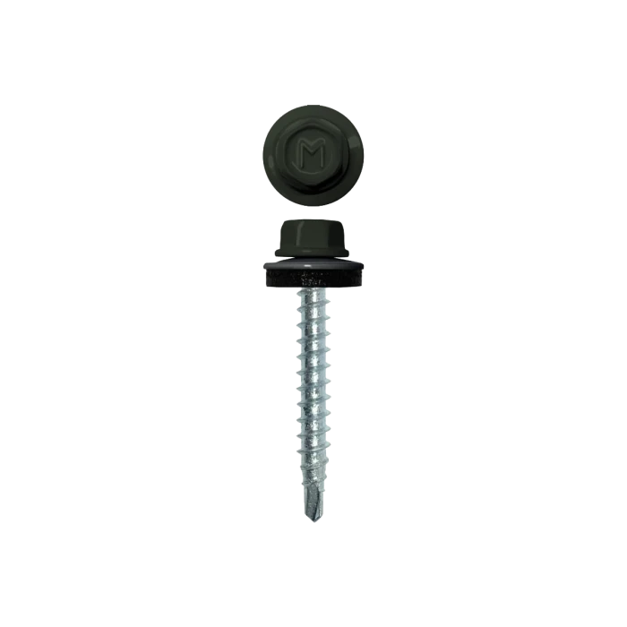 Саморез кровельный Daxmer 4,8х29 (250шт) сверло №1 RAL 6020