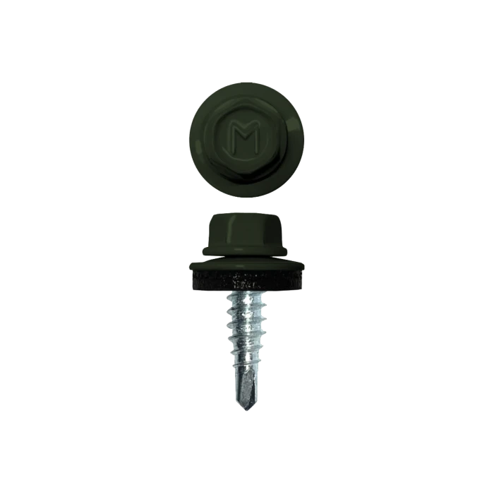 Саморез по металлу Daxmer 4,8х19 RAL 6020 (250) сверло №2