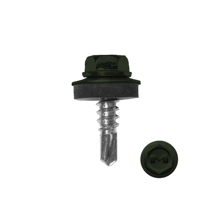 Саморез по металлу Daxmer 5,5х19 RAL 6020 (250) сверло №3