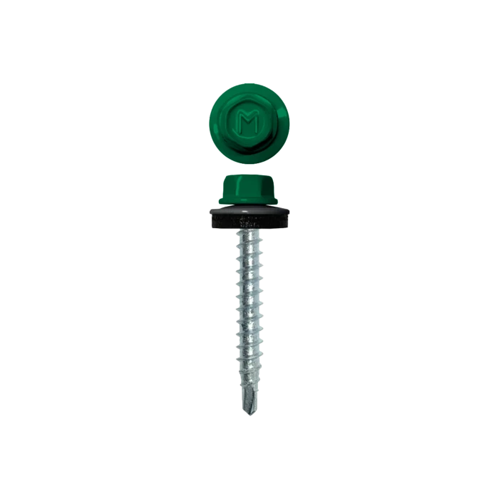 Саморез кровельный Daxmer 4,8х29 (250шт) сверло №1 RAL 6024