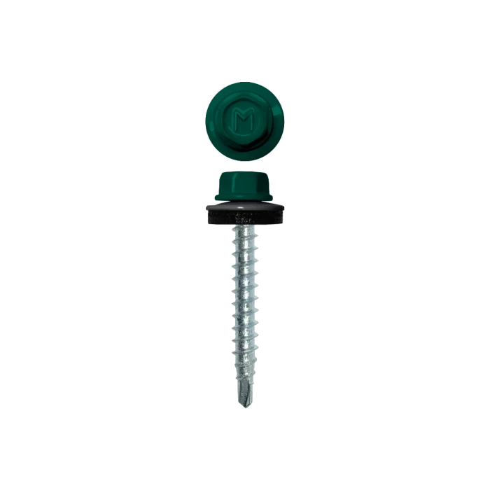 Саморез кровельный Daxmer 4,8х29 RAL 6026 (250) сверло №1