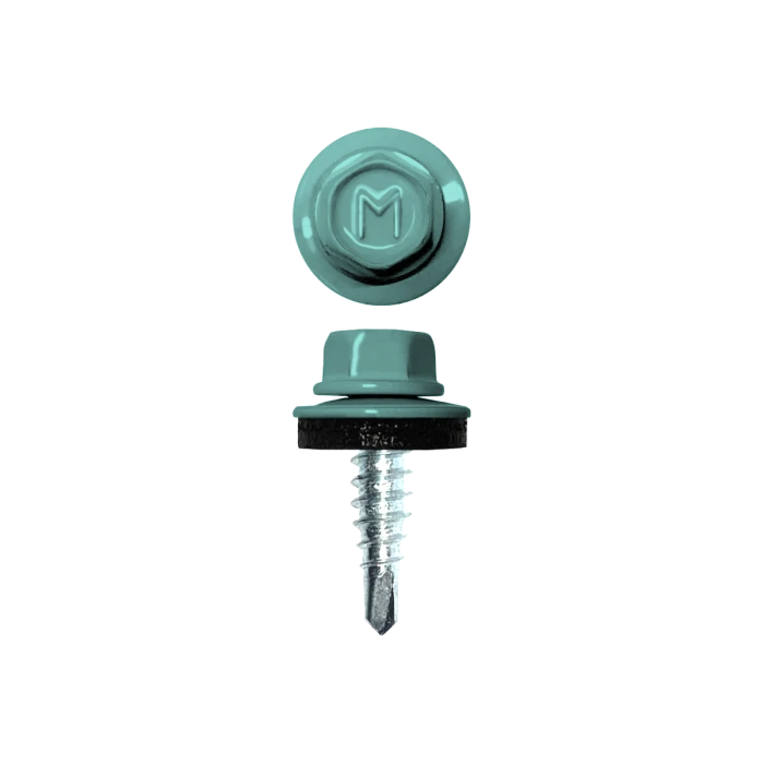 Саморез по металлу Daxmer 4,8х19 (250шт) сверло №2 RAL 6027