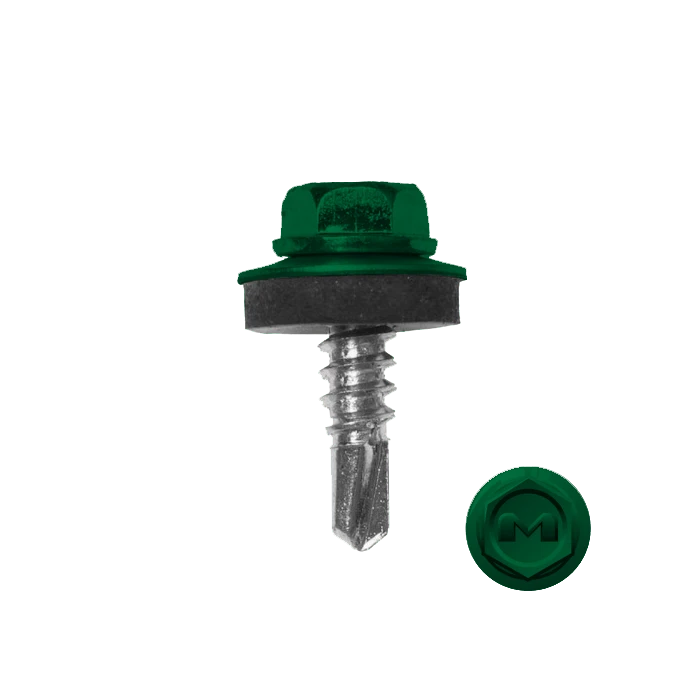 Саморез по металлу Daxmer 5,5х19 RAL 6029 (250) сверло №3