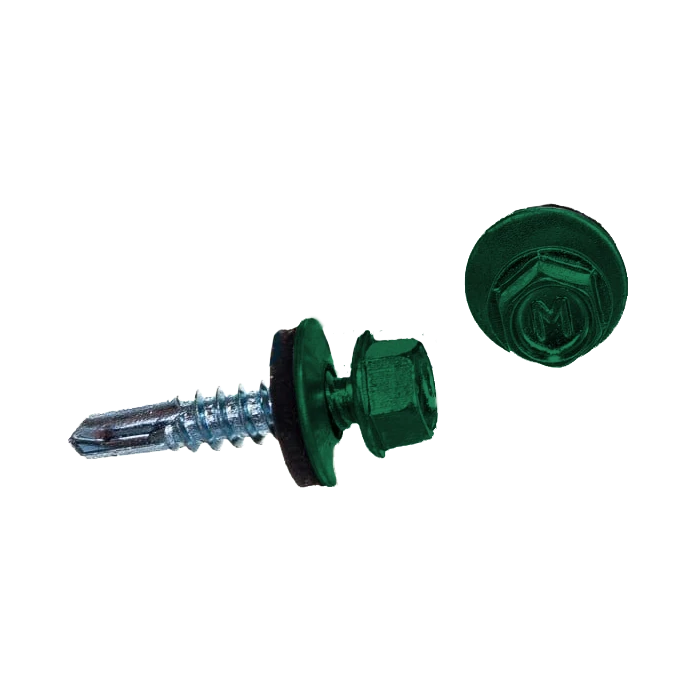 Саморез по металлу Daxmer 5,5х25 RAL 6029 (250) сверло №3