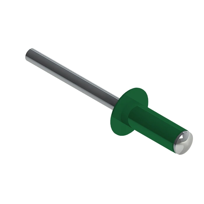 Заклёпка вытяжная Daxmer 3,2х8,0 RAL 6029 (1000 шт) сталь/сталь