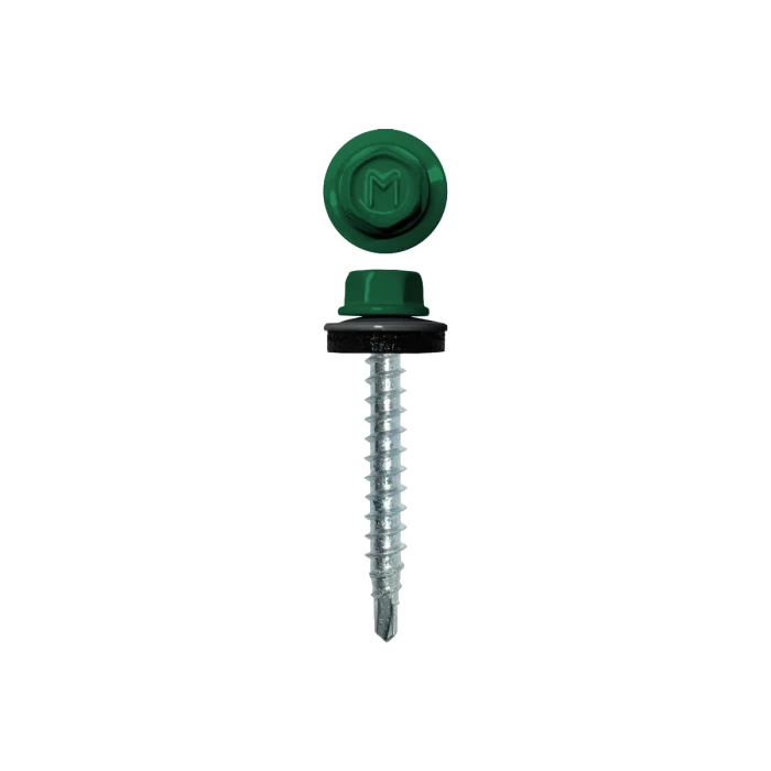 Саморез кровельный Daxmer 4,8х29 (250шт) сверло №1 RAL 6032