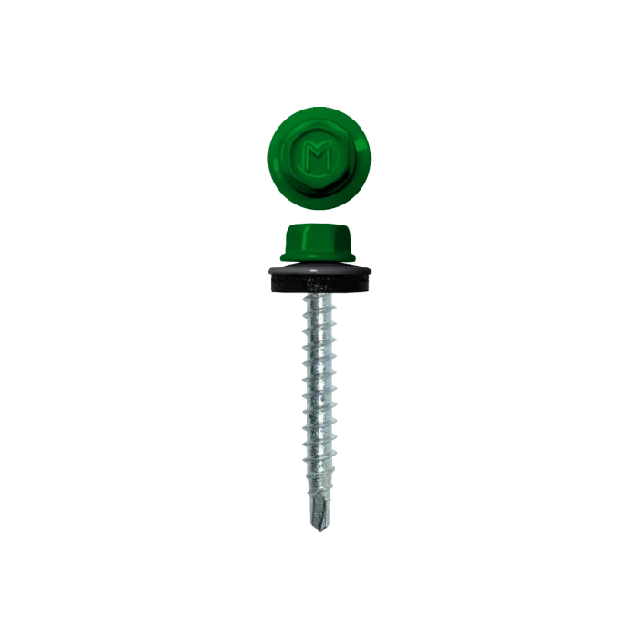 Саморез кровельный Daxmer 4,8х29 (250шт) сверло №1 RAL 6037