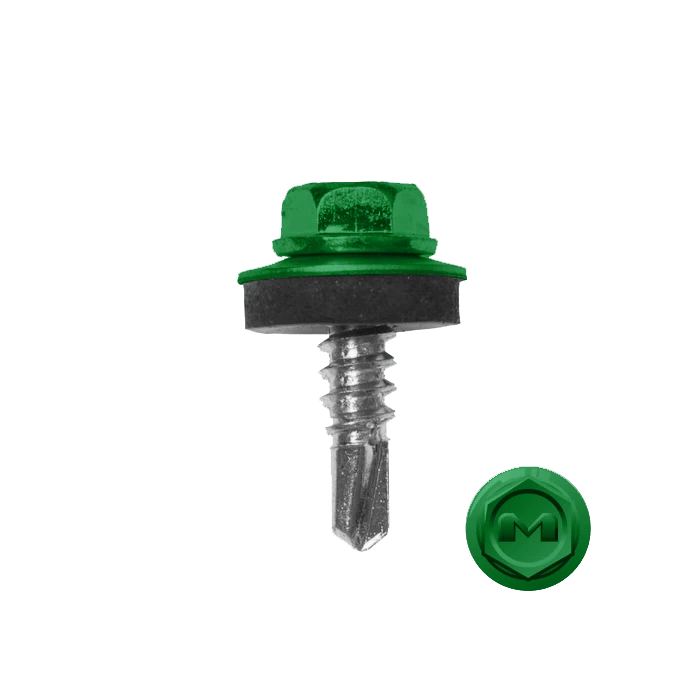 Саморез по металлу Daxmer 5,5х19 (250шт) сверло №3 RAL 6037