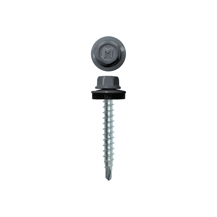 Саморез кровельный Daxmer 4,8х29 (250шт) сверло №1 RAL 7001