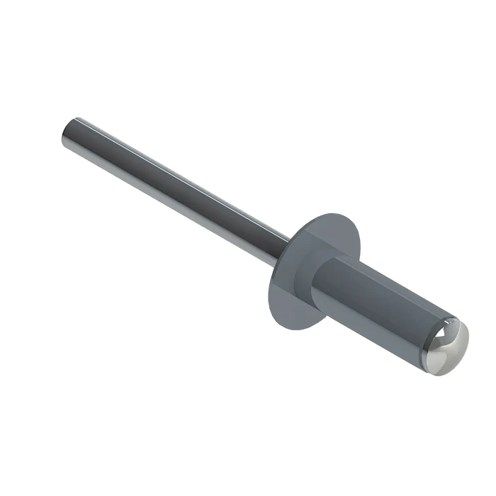 Заклёпка вытяжная Daxmer 4,8х12 RAL 7001 (500шт) нерж/нерж