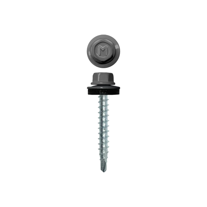 Саморез кровельный Daxmer 4,8х29 RAL 7004 (250) сверло №1