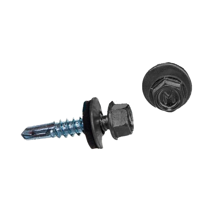 Саморез по металлу Daxmer 5,5х25 RAL 7004 (250) сверло №3