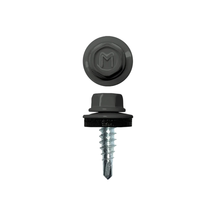 Саморез по металлу Daxmer 4,8х19 (250шт) сверло №2 RAL 7005