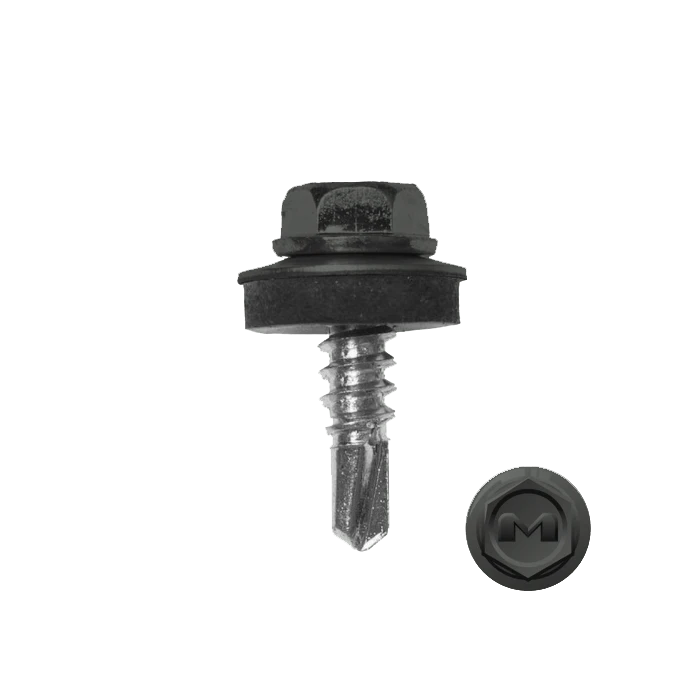 Саморез по металлу Daxmer 5,5х19 RAL 7005 (250) сверло №3