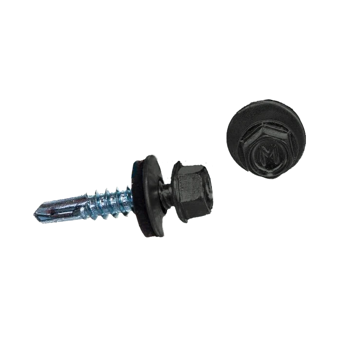 Саморез по металлу Daxmer 5,5х25 (250шт) сверло №3 RAL 7005