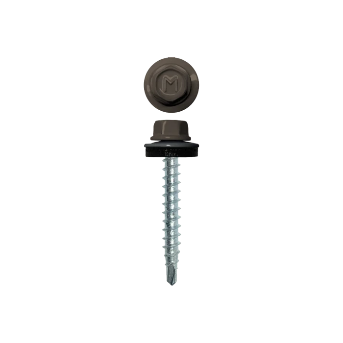 Саморез кровельный Daxmer 4,8х29 RAL 7006 (250) сверло №1