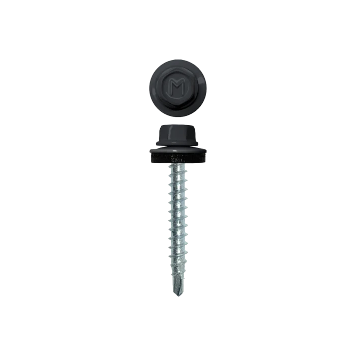 Саморез кровельный Daxmer 4,8х29 (250шт) сверло №1 RAL 7015