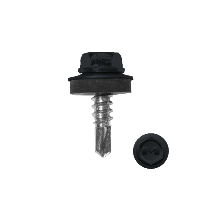 Саморез по металлу Daxmer 5,5х19 RAL 7016 (250) сверло №3