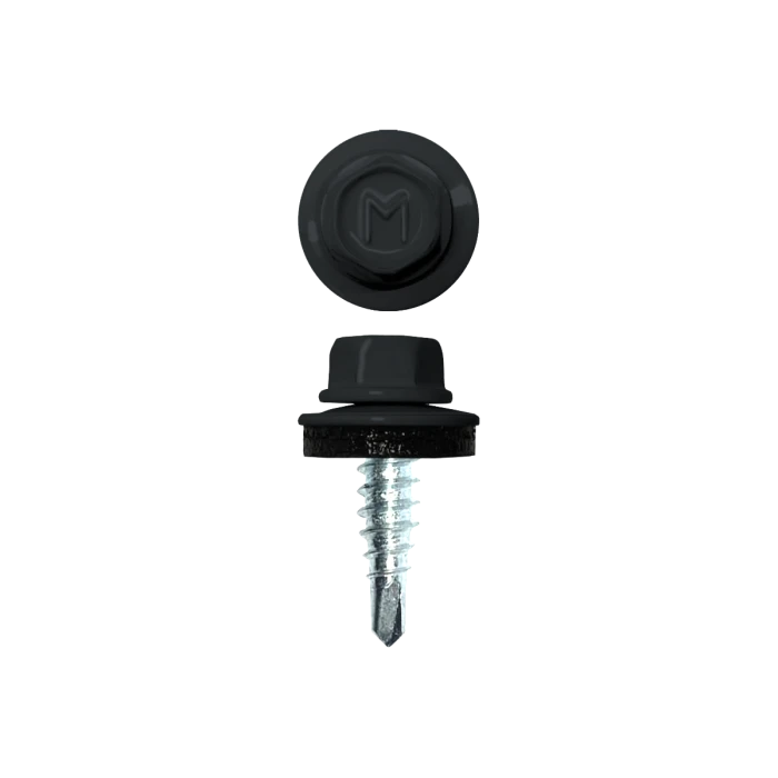 Саморез по металлу Daxmer 4,8х19 (250шт) сверло №2 RAL 7021