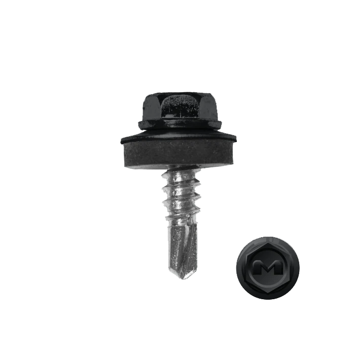 Саморез по металлу Daxmer 5,5х19 (250шт) сверло №3 RAL 7021