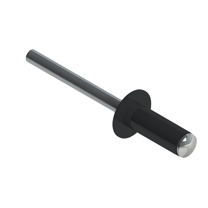 Заклёпка вытяжная Daxmer 4,0х10 RAL 7021 (750шт) нерж/нерж