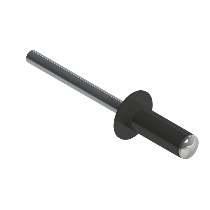 Заклёпка вытяжная Daxmer 4,0х10 RAL 7022 (750шт) сталь/сталь