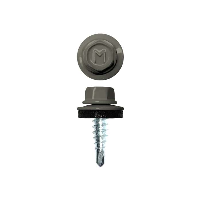 Саморез по металлу Daxmer 4,8х19 (250шт) сверло №2 RAL 7023