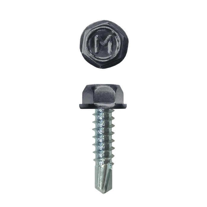 Саморез для забора по металлу Daxmer 4,8х19 без шайбы св.№2 (500 шт) RAL 7024