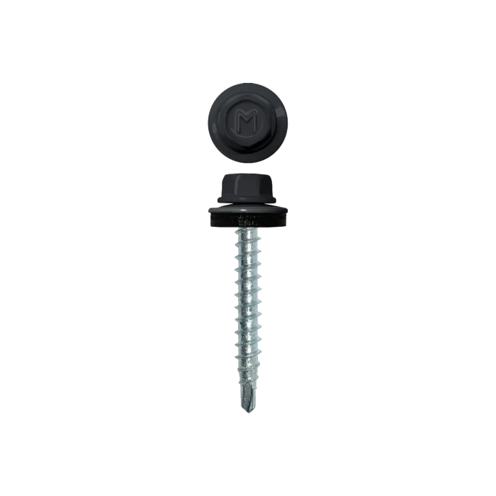 Саморез кровельный Daxmer 4,8х29 RAL 7024 (250) сверло №1