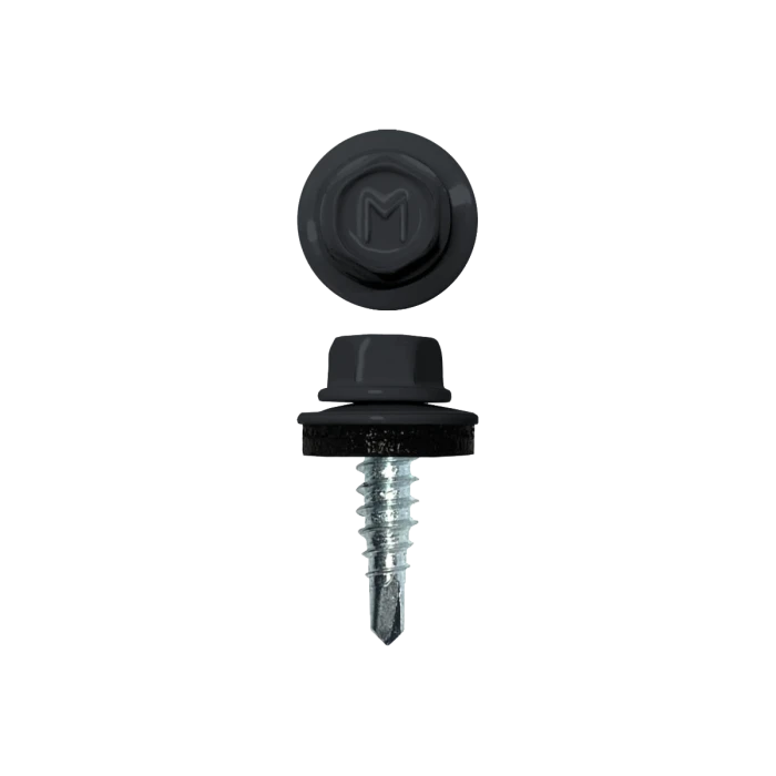 Саморез по металлу Daxmer 4,8х19 (250шт) сверло №2 RAL 7024