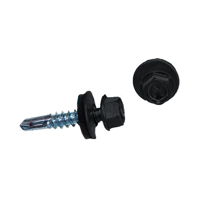 Саморез по металлу Daxmer 5,5х25 RAL 7024 (250) сверло №3