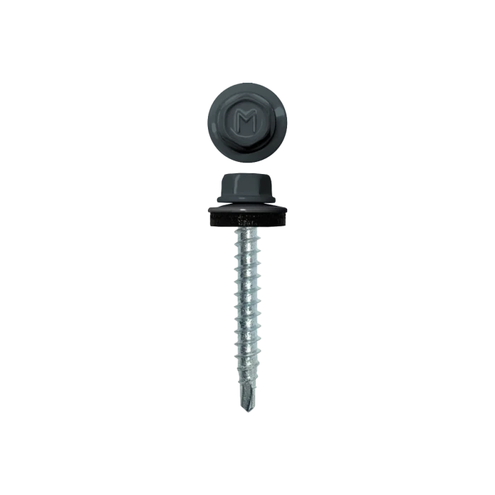 Саморез кровельный Daxmer 4,8х29 (250шт) сверло №1 RAL 7031