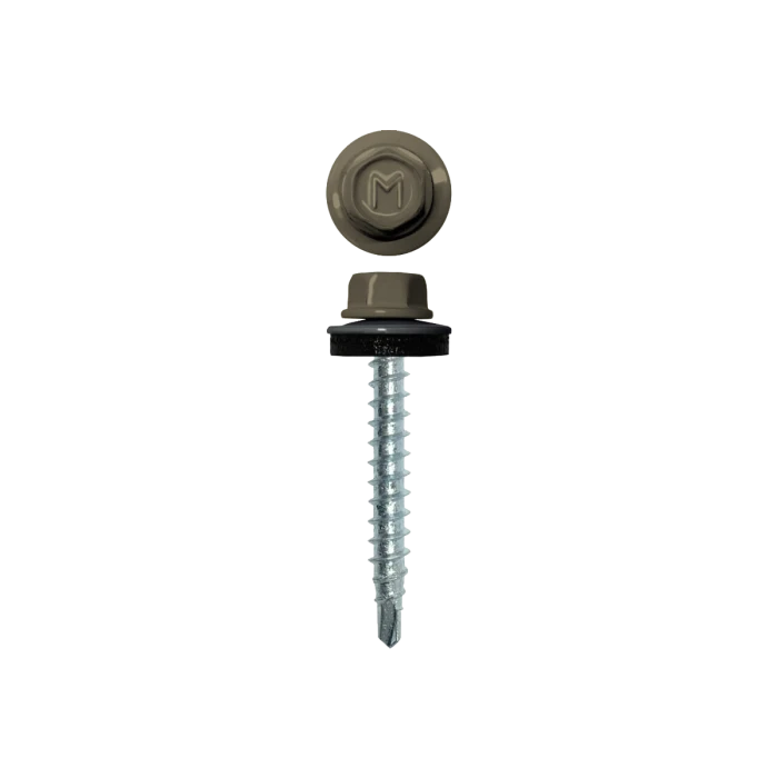 Саморез кровельный Daxmer 4,8х29 (250шт) сверло №1 RAL 7034