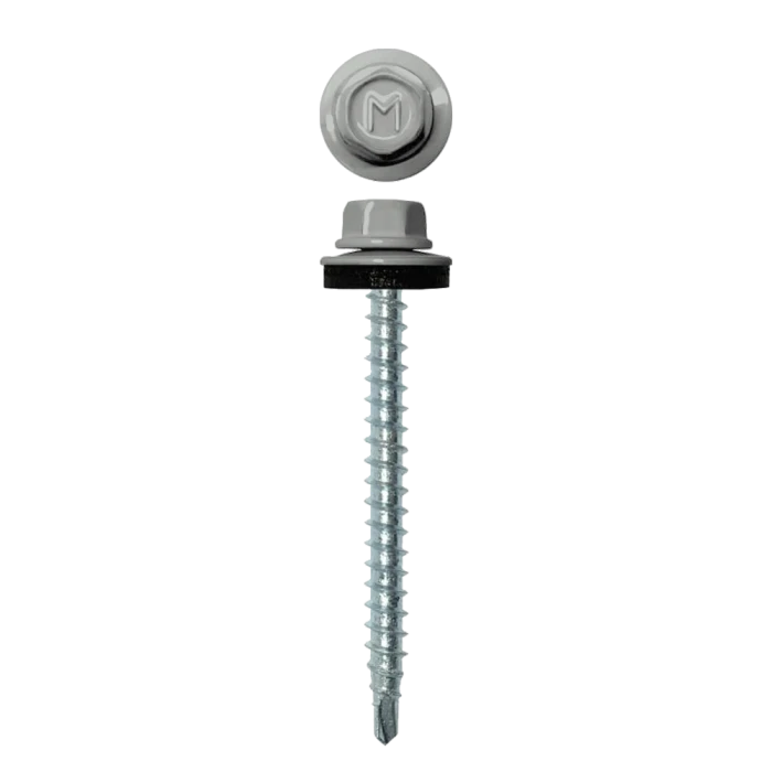 Саморез кровельный Daxmer 4,8х50 (150шт) сверло №1 RAL 7035