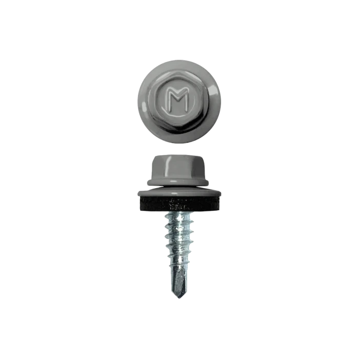 Саморез по металлу Daxmer 4,8х19 (250шт) сверло №2 RAL 7035