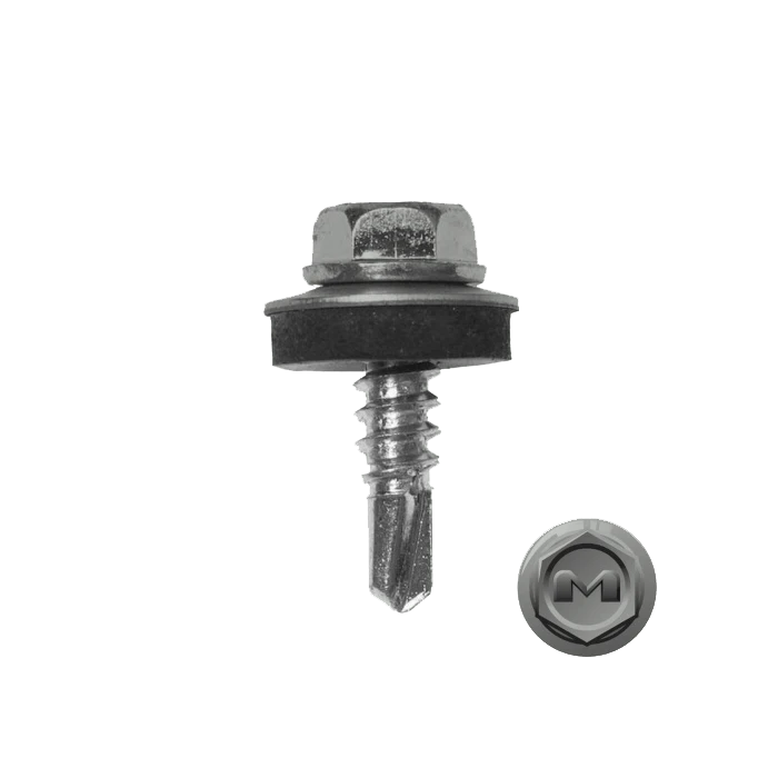 Саморез по металлу Daxmer 5,5х19 (250шт) сверло №3 RAL 7035